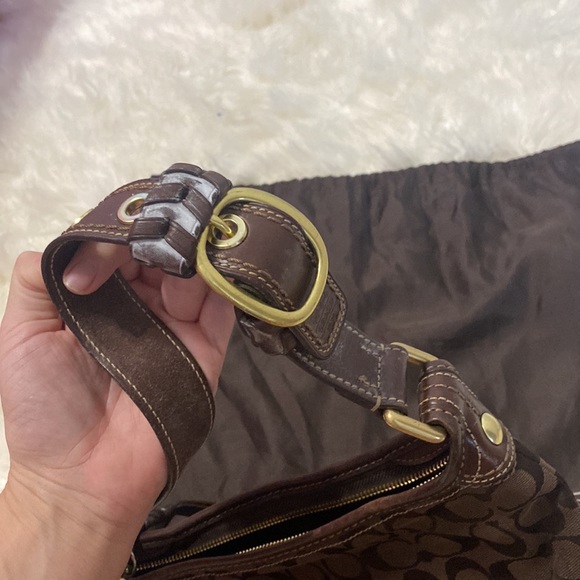 Coach brown bag with satchel authentic - Picture 2 of 6
